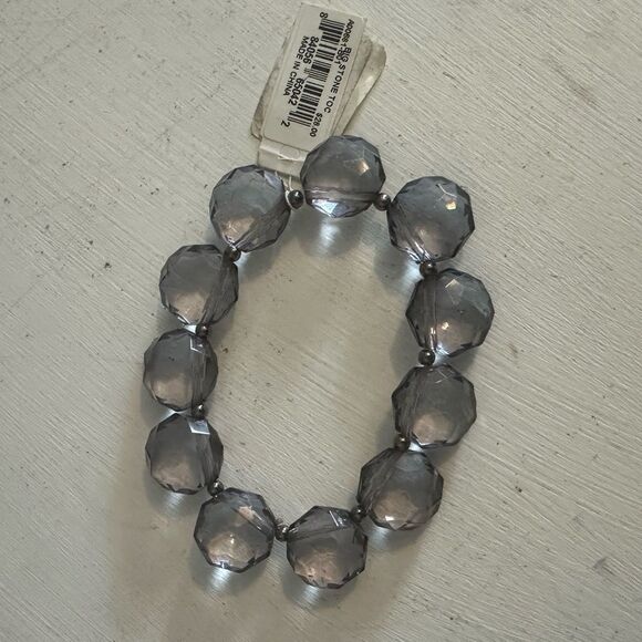 Large Crystal Beaded‎ Stretchy Bracelet - Picture 4 of 13